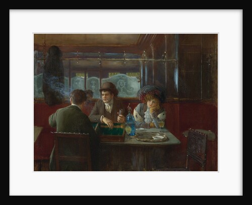 Backgammon at the Café by Anonymous