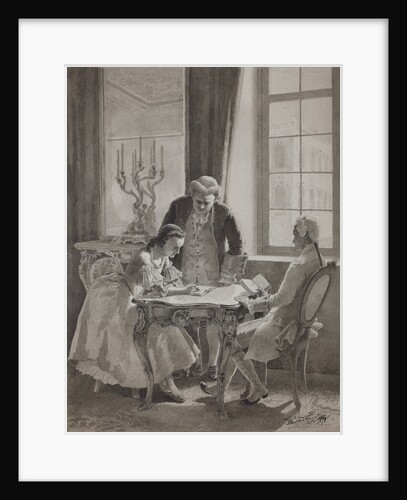 Teaching hour of Empress Catherine II by Anonymous