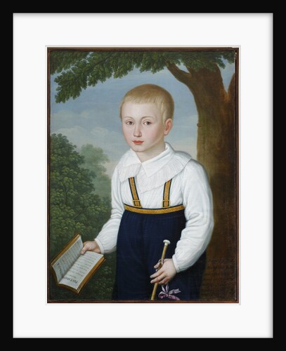 Portrait of Vasily Engelhardt as child, with a book of Plutarch by Anonymous