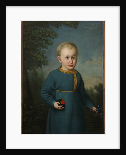 Portrait of Vasily Engelhardt as child, with Ball by Anonymous