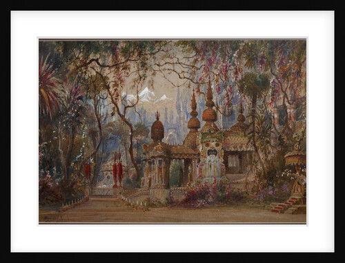 Stage design for the opera Ruslan and Lyudmila by M. Glinka by Anonymous
