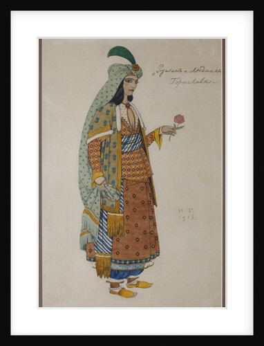 Costume design for the opera Ruslan and Lyudmila by M. Glinka by Anonymous