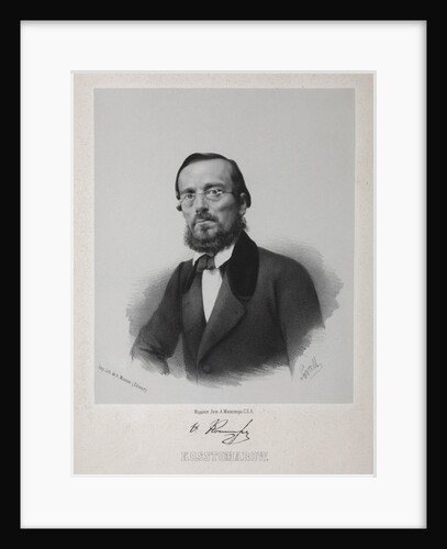 Portrait of the historian Nikolay Kostomarov by Anonymous
