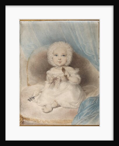 Portrait of a child with a Lorgnette by Anonymous