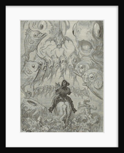 Illustration to the book The Surprising Adventures of Baron Münchhausen by Rudolph Erich Raspe by Anonymous