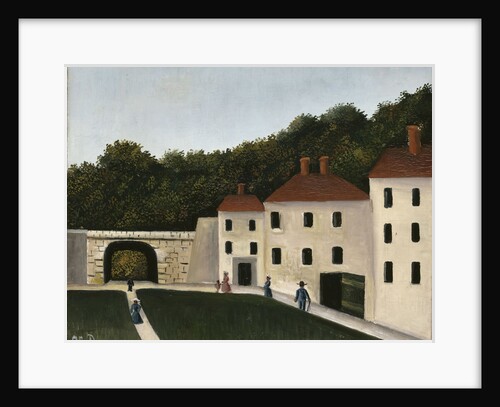 Walkers in a park by Anonymous