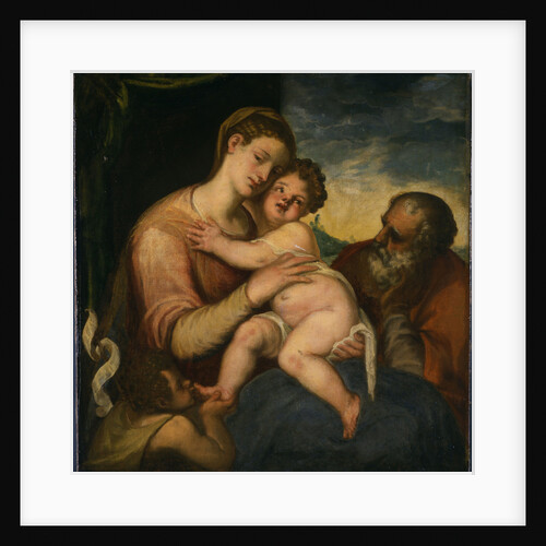 The Holy Family with John the Baptist by Anonymous