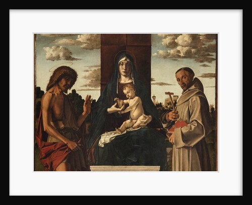 Virgin and Child with Saints Francis and John the Baptist by Anonymous