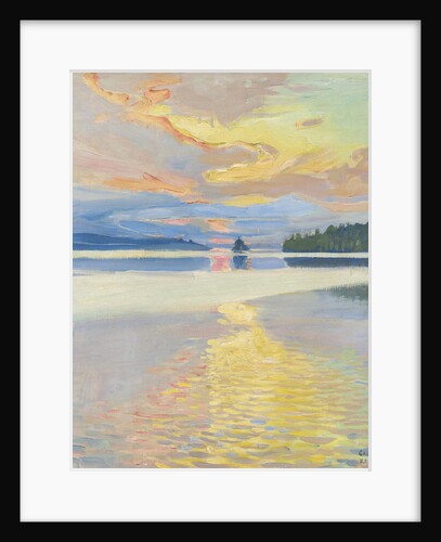 Sunset over Lake Ruovesi by Anonymous