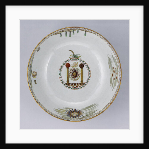 Punch Bowl with Masonic Symbols by Anonymous