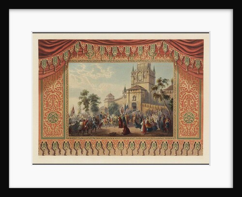 Curtain design for the Bolshoi Theatre by Anonymous