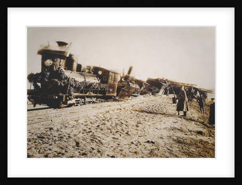 The Borki train disaster on October 29, 1888 by Anonymous