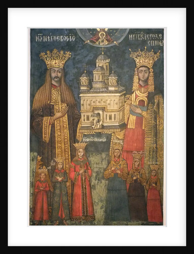 Neagoe Basarab with his wife, Milica and children by Anonymous