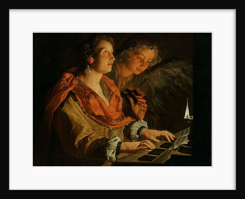 Saint Cecilia and the Angel by Anonymous