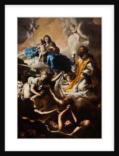 The Virgin, St. Nicholas of Tolentino and the Holy Souls in Purgatory by Anonymous