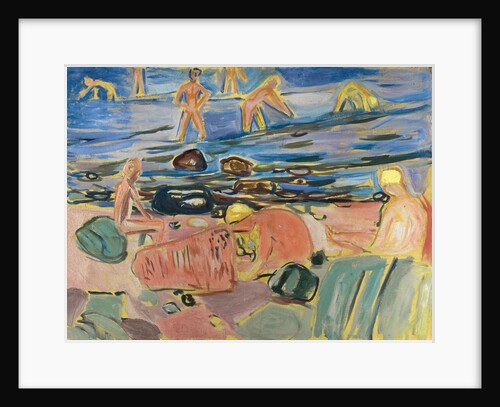 Boys bathing by Anonymous