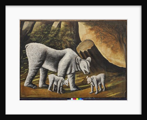 A she-bear with baby bears by Anonymous