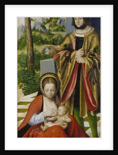 Altarpiece of the Holy Kinship. Left panel by Anonymous