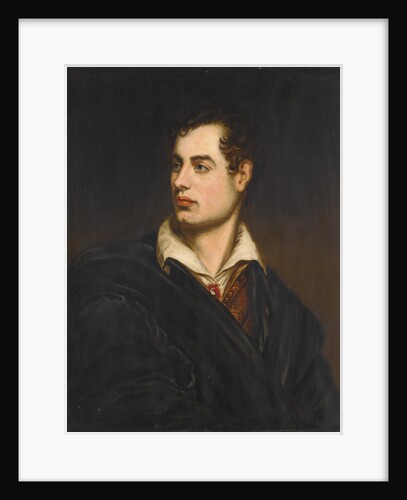 Portrait of the poet Lord George Noel Byron by Anonymous