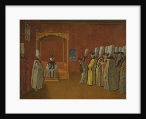 Sultan Ahmed III Receiving a European Ambassadorial Delegation at the Topkapi Palace by Anonymous