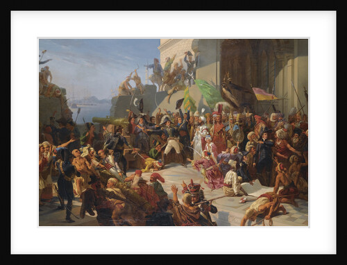 Sultan Selim III visiting General Sébastiani during the defence of Constantinople against the Britis by Anonymous