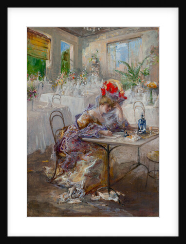 A letter (or Lady at the Cafe) by Anonymous