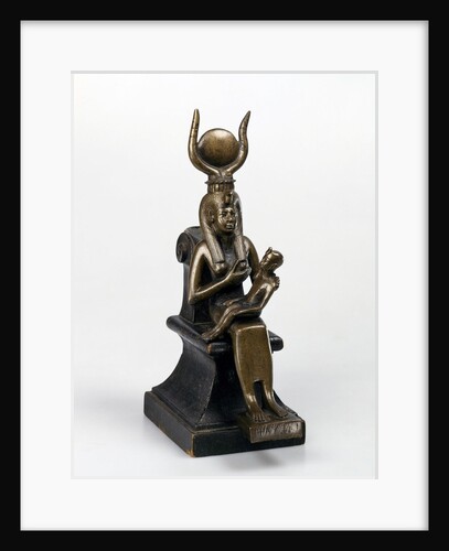 Statuette of Isis with Horus on her Laps by Anonymous