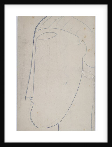 Head in profile by Anonymous