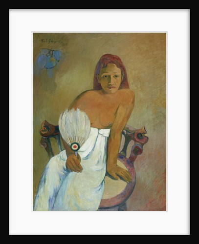 Woman with a Fan by Anonymous