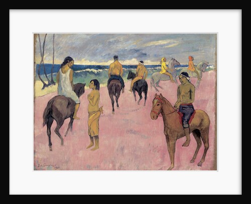 On Horseback at Seashore (II) by Anonymous