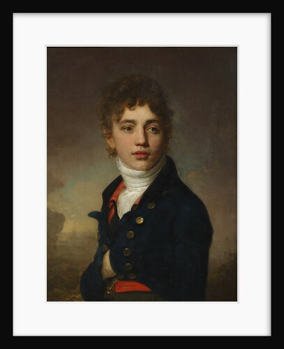Portrait of a boy wearing a red waistcoat by Anonymous