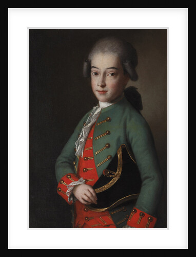 Portrait of a boy wearing a green kaftan by Anonymous