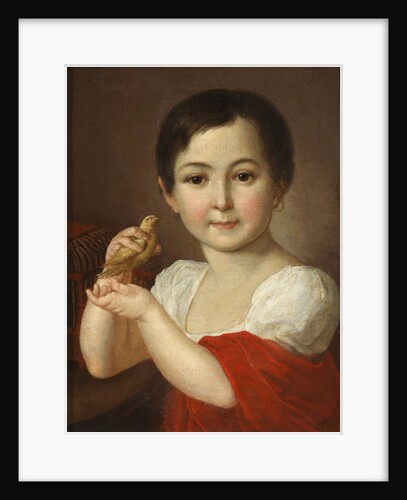 Portrait of Countess Lidia Alexeevna Gorchakova with Canary by Anonymous