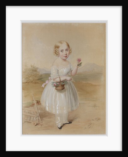 Portrait of a Girl With Rose In Her Hand by Anonymous