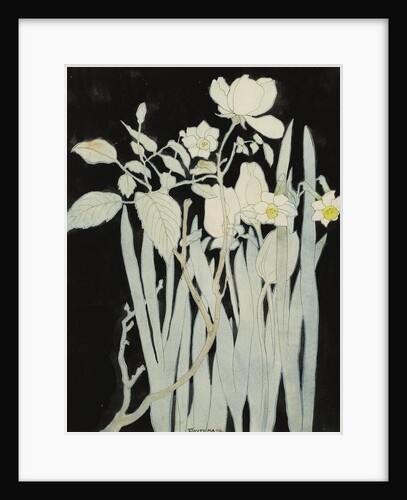 Daffodils And Roses by Anonymous