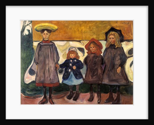 Four Girls in Åsgårdstrand by Anonymous