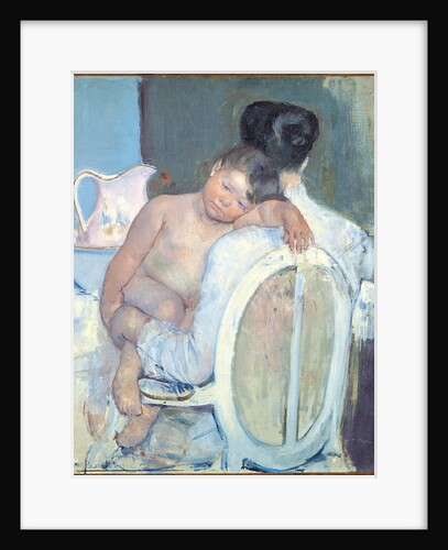 Woman Sitting with a Child in Her Arms by Anonymous
