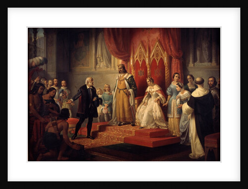 Christopher Columbus at the Court of the Catholic Monarchs by Anonymous