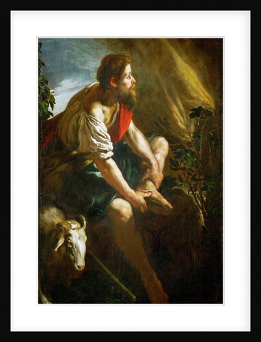 Moses before the Burning Bush by Anonymous