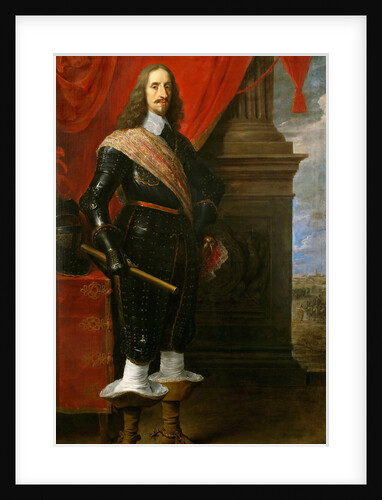 Archduke Leopold Wilhelm of Austria, with the Siege of Gravelingen in background by Anonymous