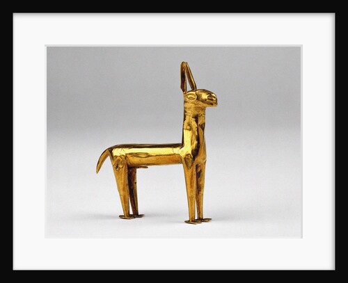 Gold Llama by Anonymous