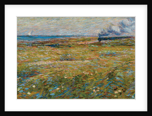 A passing train by Anonymous