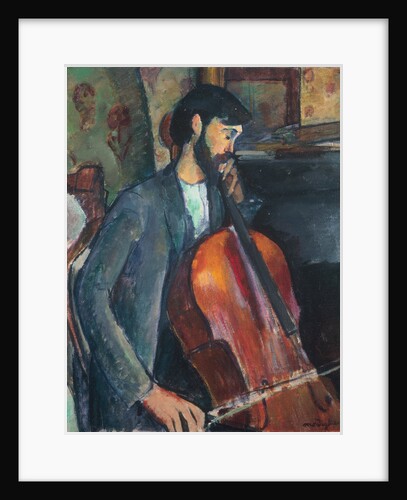 The Violoncello Player by Anonymous