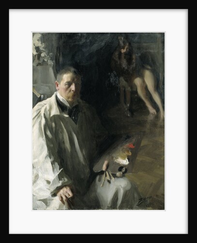 Self-portrait with Model by Anonymous