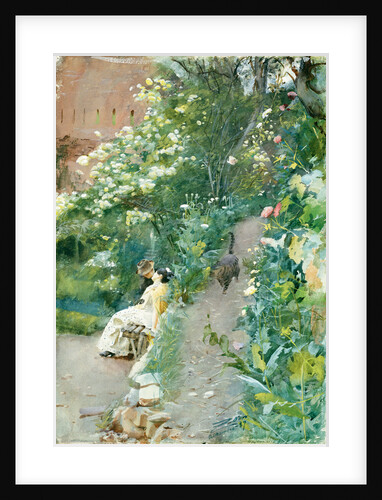 In garden of Alhambra by Anonymous