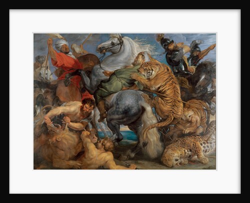 Tiger, Lion and Leopard Hunt by Anonymous