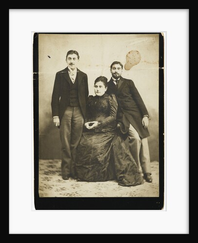 Jeanne Proust née Weil and her two sons Marcel and Robert by Anonymous