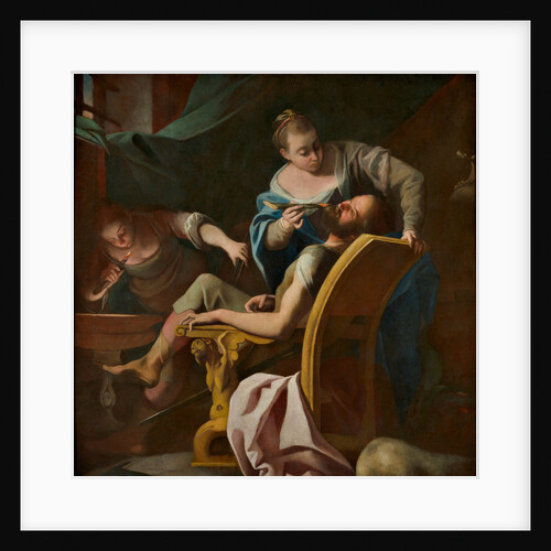 Dionysius, tyrant of Syracuse and his daughters removing his beard by Anonymous