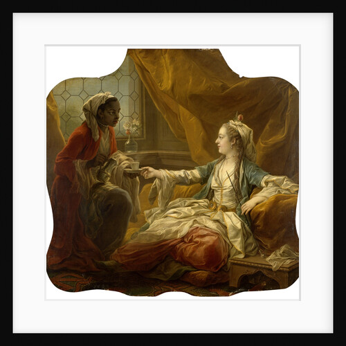 Sultans Wife Drinking Coffee by Anonymous