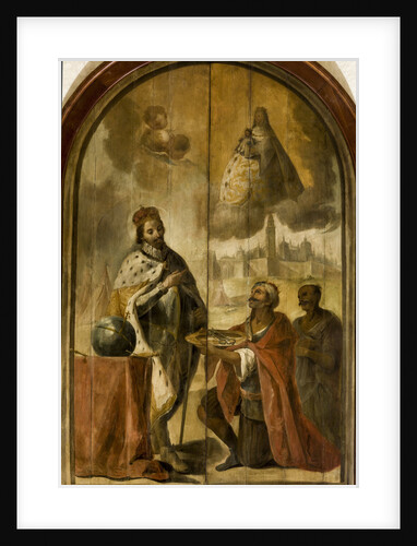 Moorish king Axataf handed the keys of the city to King Ferdinand by Anonymous